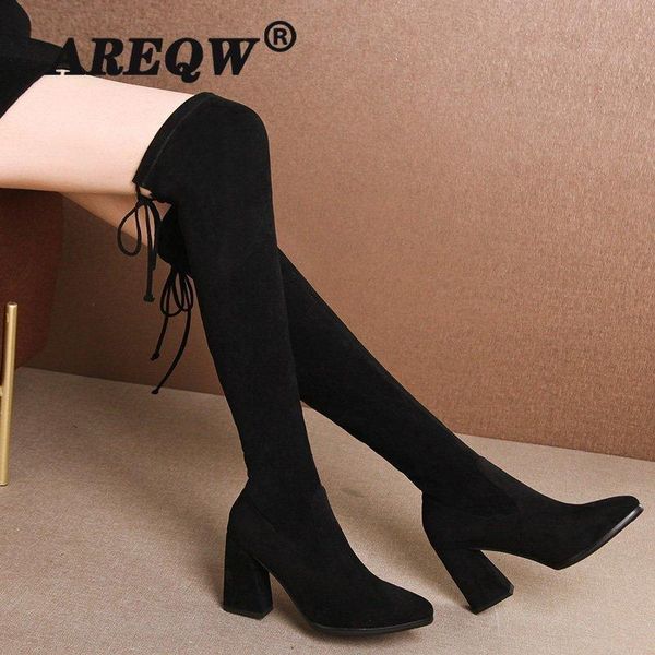boots women retro cavalier thick heeled point toe long boot ladies over-the-knee, Black
boots women retro cavalier thick heeled point toe long boot ladies over-the-knee, Black