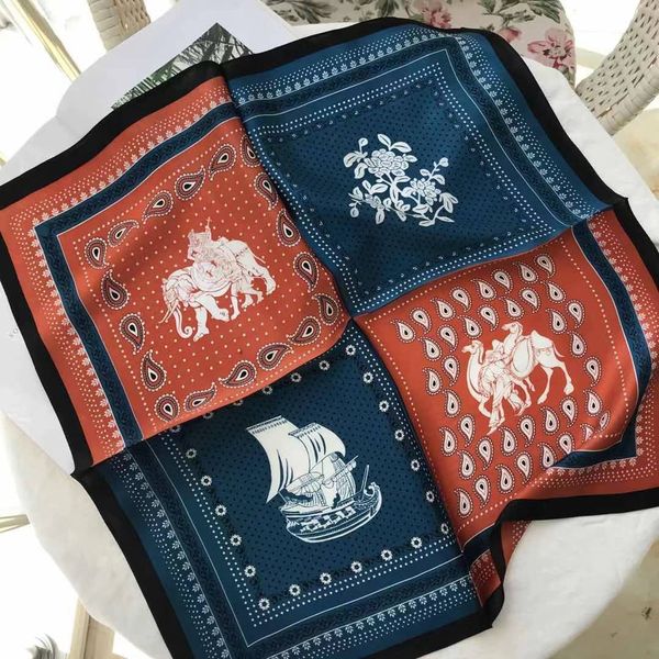 shawl scarf european cashew pattern classic silk small square hair band female 53 temperament decoration, Blue;gray
shawl scarf european cashew pattern classic silk small square hair band female 53 temperament decoration, Blue;gray