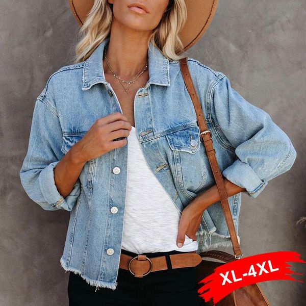 plus size outerwear & coats loose short bomber denim jackets vintage y2k ripped tassel long sleeve jeans jacket harajuku oversized frayed, Black
plus size outerwear & coats loose short bomber denim jackets vintage y2k ripped tassel long sleeve jeans jacket harajuku oversized frayed, Black