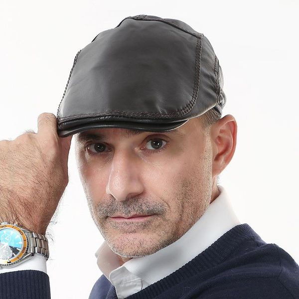 visors male 100% genuine leather hat men's cap autumn winter middle-aged fashion year gift b-8656, Blue;gray
visors male 100% genuine leather hat men's cap autumn winter middle-aged fashion year gift b-8656, Blue;gray