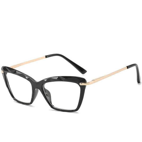 sunglasses retro transparent multi-faceted crystal glasses frame round eye protection, White;black
sunglasses retro transparent multi-faceted crystal glasses frame round eye protection, White;black
