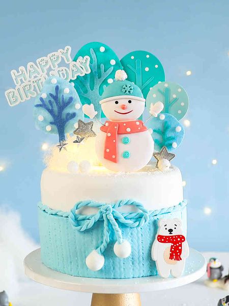 factory outlet party decoration christmas baking cake blue little snowman soft pottery plug-in ice and snow f
factory outlet party decoration christmas baking cake blue little snowman soft pottery plug-in ice and snow f