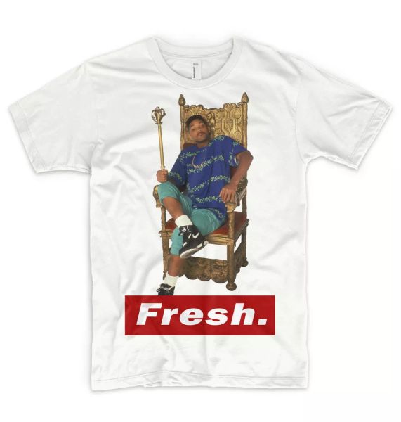 fresh prince of bel air t shirt retro vintage 90's will smith, White;black
fresh prince of bel air t shirt retro vintage 90's will smith, White;black