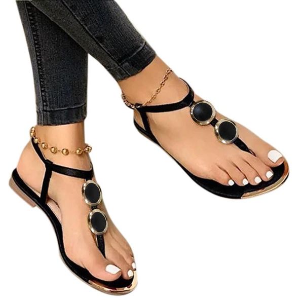 sandals women summer outdoor beach flip-flop sandales roman buckle strap gladiator flats casual ladies shoes, Black
sandals women summer outdoor beach flip-flop sandales roman buckle strap gladiator flats casual ladies shoes, Black