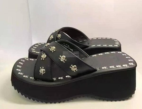 slippers women 2021 european and beautiful beach open-toed platform sandals fashion large size women's shoes, Black
slippers women 2021 european and beautiful beach open-toed platform sandals fashion large size women's shoes, Black