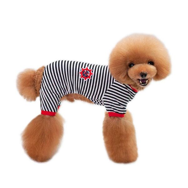 dog apparel t-shirt pet home supplies wear four leg striped pajamas clothes cotton
dog apparel t-shirt pet home supplies wear four leg striped pajamas clothes cotton