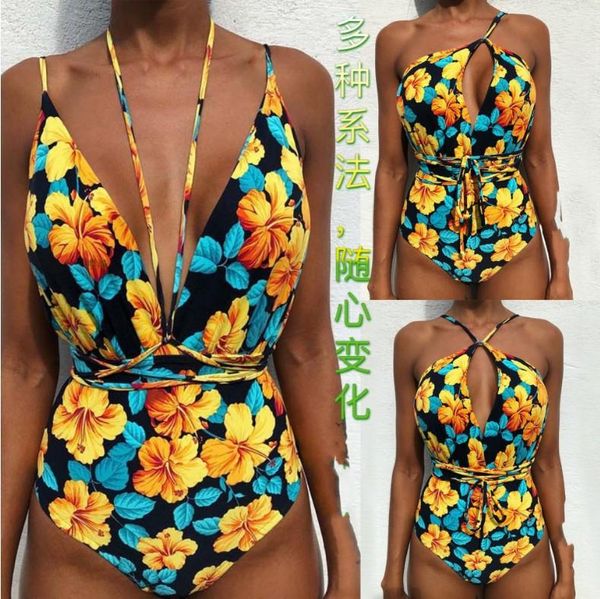 one-piece suits v-neck one piece swimsuit plus size swimwear women string bandage bathing print beachwear backless swim wear s~2xl
one-piece suits v-neck one piece swimsuit plus size swimwear women string bandage bathing print beachwear backless swim wear s~2xl