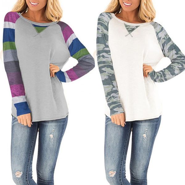 women's t-shirt casual long short sleeve o-neck full pullover sweatshirts leopard print autumn spring tees ladies clothes, White
women's t-shirt casual long short sleeve o-neck full pullover sweatshirts leopard print autumn spring tees ladies clothes, White