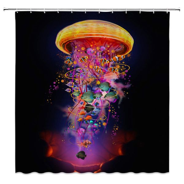 jellyfish shower curtain,fantasy marine life fish school colorful swirl magic world in hand creative art fabric bathroom
jellyfish shower curtain,fantasy marine life fish school colorful swirl magic world in hand creative art fabric bathroom