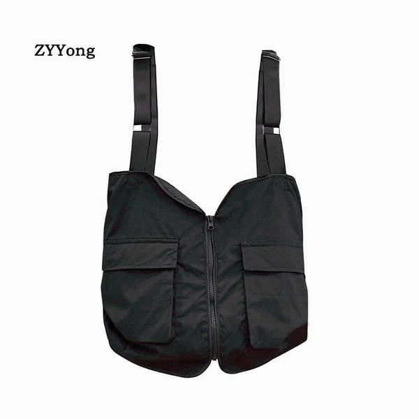 men's vests 2021 black multi function men vest coat multi-pocket gilet fashion hip hop youth waistcoats streetwear style clothing, Black;white
men's vests 2021 black multi function men vest coat multi-pocket gilet fashion hip hop youth waistcoats streetwear style clothing, Black;white