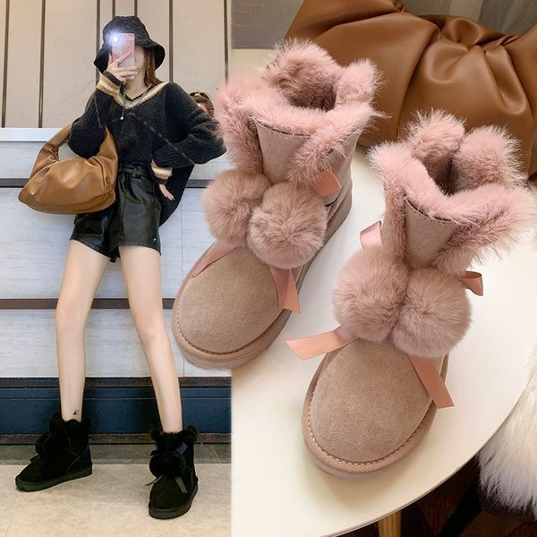 boots winter women plush warm snow lovely ball thicken short non-slip rabbit hair cotton shoes 35-40 nxtc, Black
boots winter women plush warm snow lovely ball thicken short non-slip rabbit hair cotton shoes 35-40 nxtc, Black