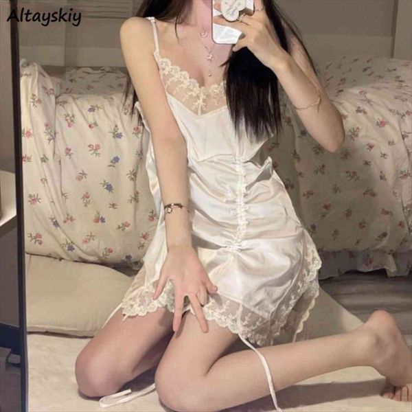 nightgowns lace mini sleeveless womens sleepwears spaghetti strap elegant comfort white cozy sleepwear feminine v neck leisure homewear, Black;red
nightgowns lace mini sleeveless womens sleepwears spaghetti strap elegant comfort white cozy sleepwear feminine v neck leisure homewear, Black;red