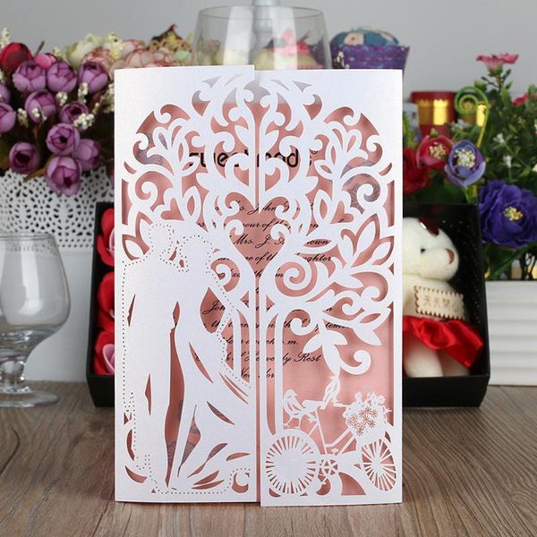 greeting cards 10pcs/pack laser cut carved bride groom pattern wedding invitation card 250gsm shiny paper (no inner sheet or envelope)
greeting cards 10pcs/pack laser cut carved bride groom pattern wedding invitation card 250gsm shiny paper (no inner sheet or envelope)