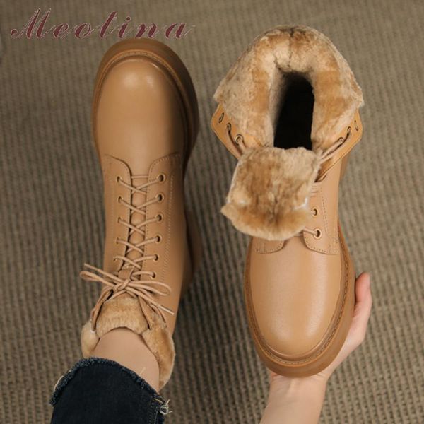 boots meotina genuine leather motorcycle woman med heel ankle platform block short lace up female shoes winter, Black
boots meotina genuine leather motorcycle woman med heel ankle platform block short lace up female shoes winter, Black