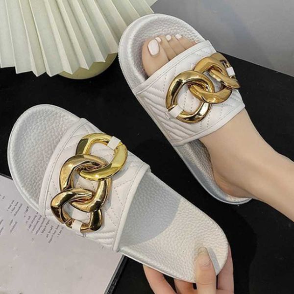 slippers comfortable women shoes slipper fashion soft thick sole slides home outside casual sandal gold chain flat, Black
slippers comfortable women shoes slipper fashion soft thick sole slides home outside casual sandal gold chain flat, Black