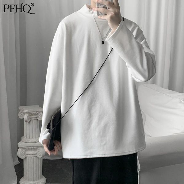 men's t-shirts pfhq autumn half high collar long sleeve sweatshirt men all-match korean loose solid color white basic tide t-shirt 21d, White;black
men's t-shirts pfhq autumn half high collar long sleeve sweatshirt men all-match korean loose solid color white basic tide t-shirt 21d, White;black