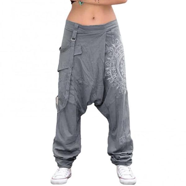 men's pants ele-choices women low rise drop crotch retro print saggy baggy trousers loose harem, Black
men's pants ele-choices women low rise drop crotch retro print saggy baggy trousers loose harem, Black