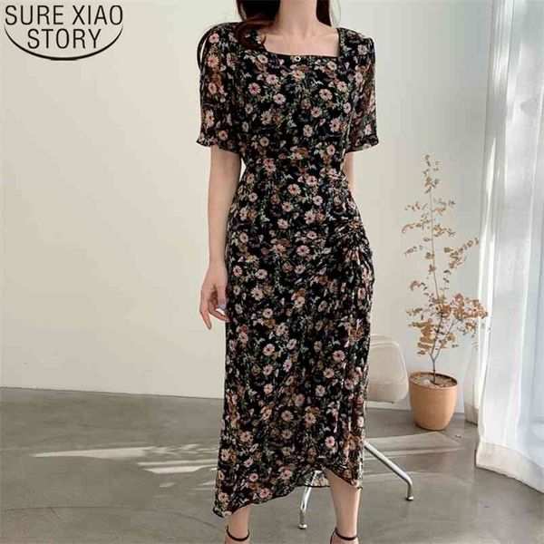 floral print dress women plus size korean chic elegant square collar all match summer pleated waist thin dresses vestidos 14536 210506, Black;gray
floral print dress women plus size korean chic elegant square collar all match summer pleated waist thin dresses vestidos 14536 210506, Black;gray