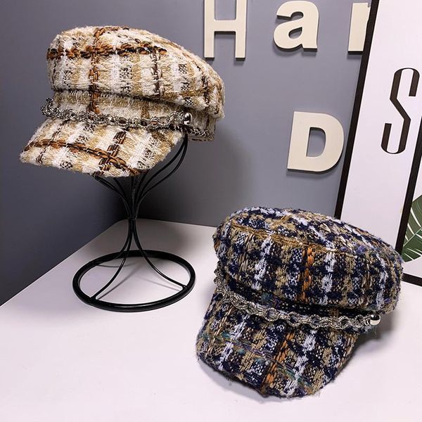 stingy brim hats 202107-2509356 plaid blended college style chain sboy cap leisure lady octagonal hat women visors, Blue;gray
stingy brim hats 202107-2509356 plaid blended college style chain sboy cap leisure lady octagonal hat women visors, Blue;gray