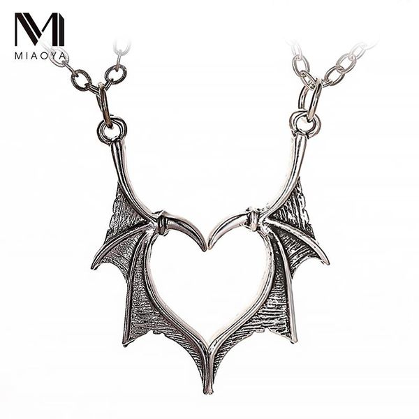 fashion cross border gothic retro wing necklace chains, Silver
fashion cross border gothic retro wing necklace chains, Silver