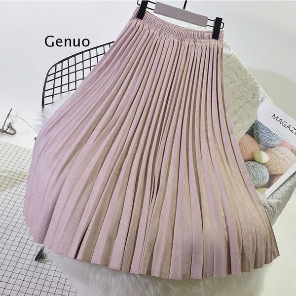 skirts two layer spring women suede skirt long pleated womens midi faldas vintage, Black
skirts two layer spring women suede skirt long pleated womens midi faldas vintage, Black