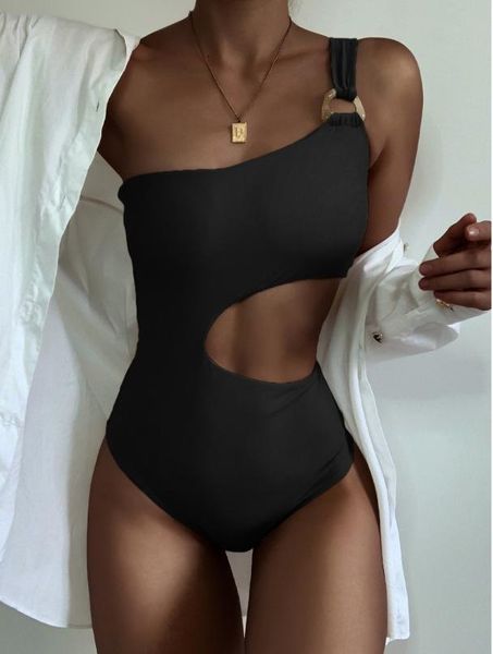 one-piece suits swimwear women solid black one shoulder cut out piece swimsuit beach bathers bathing suit backless bodysuit monokini
one-piece suits swimwear women solid black one shoulder cut out piece swimsuit beach bathers bathing suit backless bodysuit monokini