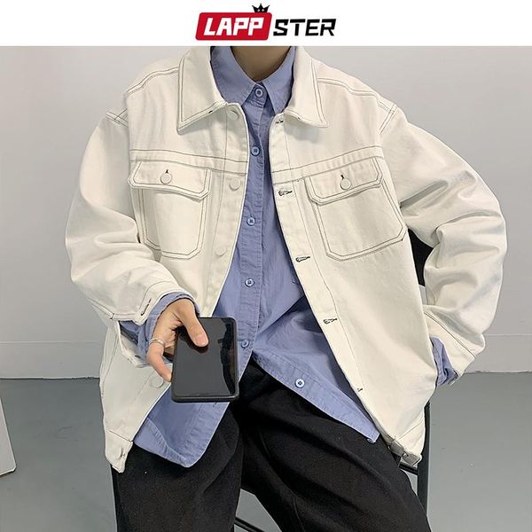 streetwear men pockets jeans jacket coat 2021 autumn mens hip hop denim windbreaker male korean vintage bomber jackets men's, Black;brown
streetwear men pockets jeans jacket coat 2021 autumn mens hip hop denim windbreaker male korean vintage bomber jackets men's, Black;brown