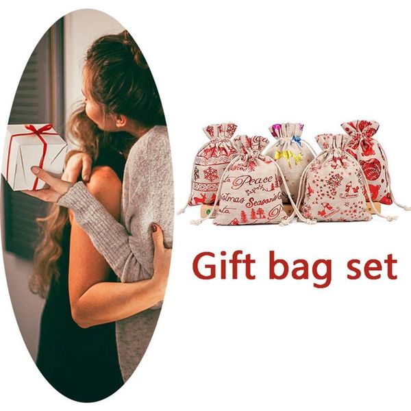 christmas decorations cotton linen gift packaging bag children's candy tote double drawstring
christmas decorations cotton linen gift packaging bag children's candy tote double drawstring