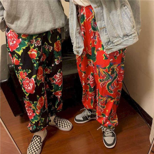 northeast china big flower pants peony female boom street trousers hip-hop leggings lovers student trend 210526, Black;white
northeast china big flower pants peony female boom street trousers hip-hop leggings lovers student trend 210526, Black;white