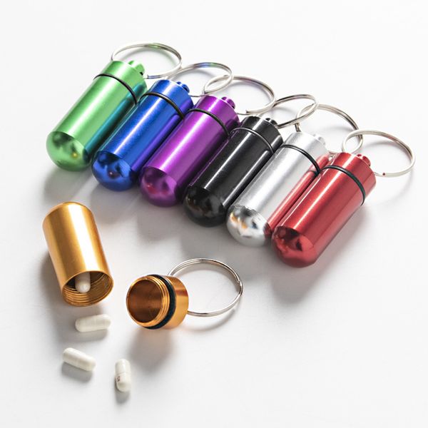 10Pieces/Lot Aluminum Alloy Medicine Bottle Keychain Waterproof Case Container Drug Pill Box Keyring Holder Outdoor Emergency Treat Pillbox
10Pieces/Lot Aluminum Alloy Medicine Bottle Keychain Waterproof Case Container Drug Pill Box Keyring Holder Outdoor Emergency Treat Pillbox