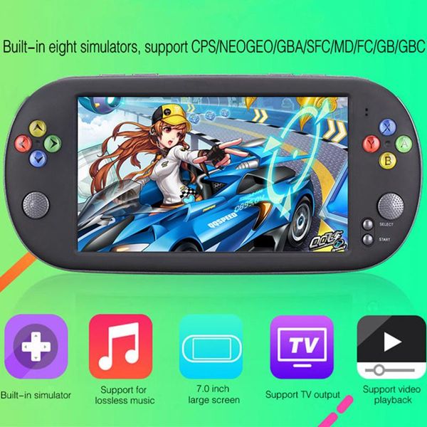portable game players 7-inch lcd screen handheld console player 8g tv output video playback support downloading games music s taking pos
portable game players 7-inch lcd screen handheld console player 8g tv output video playback support downloading games music s taking pos