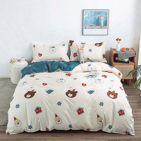 bedding sets duvet cover set 4 pieces girlish style white color bear pattern bedclothes include bed sheet pillowcase comforter oceania
bedding sets duvet cover set 4 pieces girlish style white color bear pattern bedclothes include bed sheet pillowcase comforter oceania