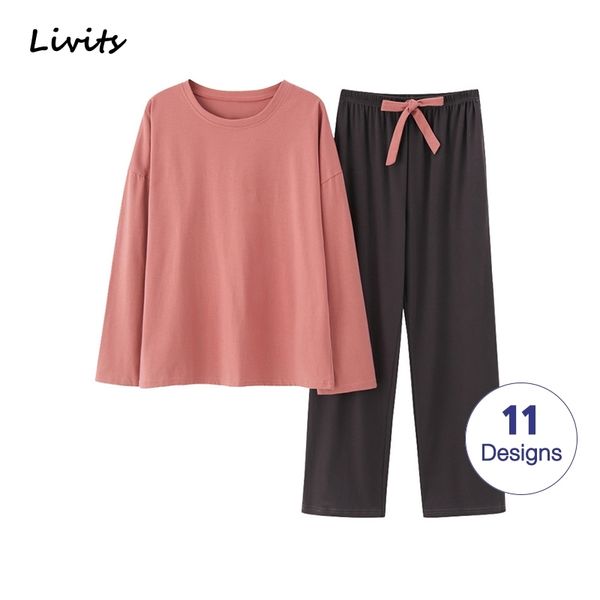 women pajamas sets with pocket cotton pyjamas nightwear sleepwear long sleeve cute casual korean sa0975 210320, Black;red
women pajamas sets with pocket cotton pyjamas nightwear sleepwear long sleeve cute casual korean sa0975 210320, Black;red