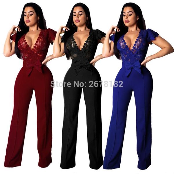 women's jumpsuits & rompers women summer lace crochet bow loose jumpsuit wrap v neck cap sleeve mesh romper wide leg pants casual overa, Black;white
women's jumpsuits & rompers women summer lace crochet bow loose jumpsuit wrap v neck cap sleeve mesh romper wide leg pants casual overa, Black;white