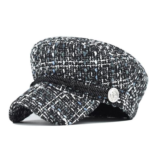 berets fashion wool hat sunshade military octagonal autumn and winter retro patchwork beret female english style, Blue;gray
berets fashion wool hat sunshade military octagonal autumn and winter retro patchwork beret female english style, Blue;gray