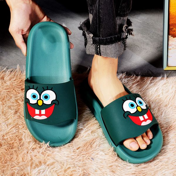 korean stylish cartoon men flip flops slippers green casual house slippers male non slip lightweight slides men, Black
korean stylish cartoon men flip flops slippers green casual house slippers male non slip lightweight slides men, Black
