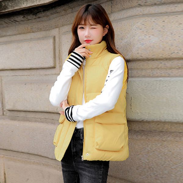 2021 vt women's short korean version early autumn down cotton waistcoat bread et, Black;white
2021 vt women's short korean version early autumn down cotton waistcoat bread et, Black;white