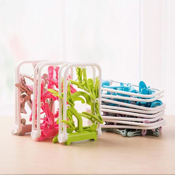 hangers & racks 1pcs foldable multi-functional drying rack 360 degrees rotated clothes windproof plastic 12 clip underwear socks clips
hangers & racks 1pcs foldable multi-functional drying rack 360 degrees rotated clothes windproof plastic 12 clip underwear socks clips