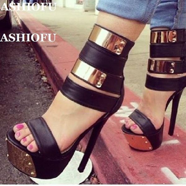 real pos womens high heel sandals blings platform shoes party prom club fashion stiletto, Black
real pos womens high heel sandals blings platform shoes party prom club fashion stiletto, Black