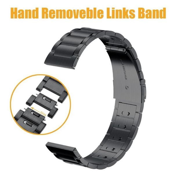 watch bands 22mm stainless steel removable watchband for samsung gear s3/galaxy 46mm business simple stylish strap huawei gt2, Black;brown
watch bands 22mm stainless steel removable watchband for samsung gear s3/galaxy 46mm business simple stylish strap huawei gt2, Black;brown