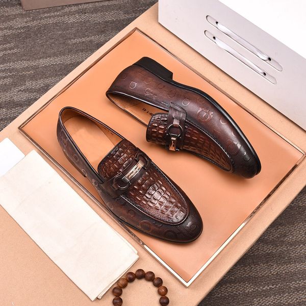 men's dress shoes fashion groom wedding shoes 2021 formal genuine leather oxfords men brand business casual loafers size 38-44, Black
men's dress shoes fashion groom wedding shoes 2021 formal genuine leather oxfords men brand business casual loafers size 38-44, Black