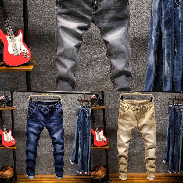 2020 spring men's casual pants, fashion solid color brand men's trousers, good quality stretch slim jeans x0621, Blue
2020 spring men's casual pants, fashion solid color brand men's trousers, good quality stretch slim jeans x0621, Blue