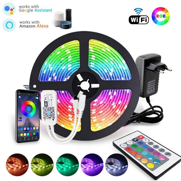 strips rgb wifi led strip light 5m 10m 15m 60led smd 2835 luces 12v flexible ribbon lights for room decoration
strips rgb wifi led strip light 5m 10m 15m 60led smd 2835 luces 12v flexible ribbon lights for room decoration