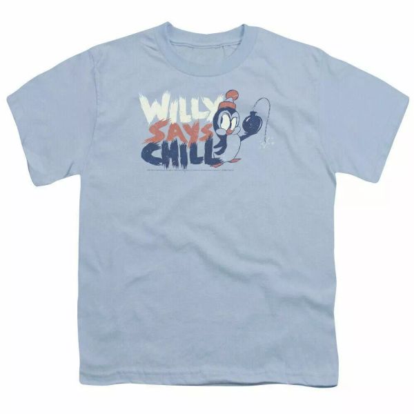 chilly willy i say chill kids youth t shirt licensed cartoon tee light blue, White;black
chilly willy i say chill kids youth t shirt licensed cartoon tee light blue, White;black