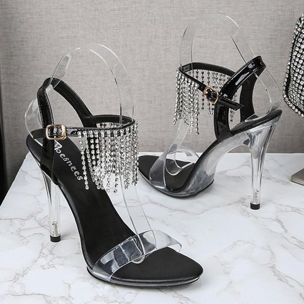 dress shoes high-heeled sandals 11cm high nightclub transparent women's large size 35-43 super, Black
dress shoes high-heeled sandals 11cm high nightclub transparent women's large size 35-43 super, Black