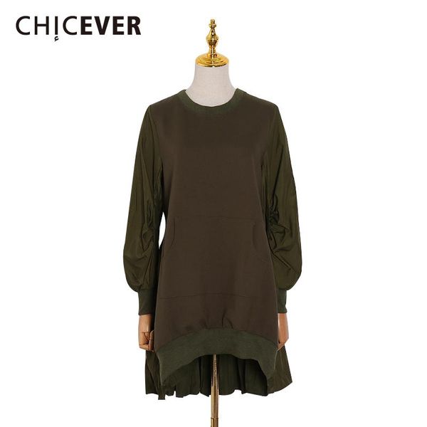 casual dresses chicever asymmetric dress women o neck lantern sleeve patchwork ruched oversize loose midi female fashion clothes 2021, Black;gray
casual dresses chicever asymmetric dress women o neck lantern sleeve patchwork ruched oversize loose midi female fashion clothes 2021, Black;gray