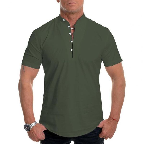 men's t-shirts plus size men t shirt casual solid color slim summer short sleeve stand collar dating loose fit tees, White;black
men's t-shirts plus size men t shirt casual solid color slim summer short sleeve stand collar dating loose fit tees, White;black