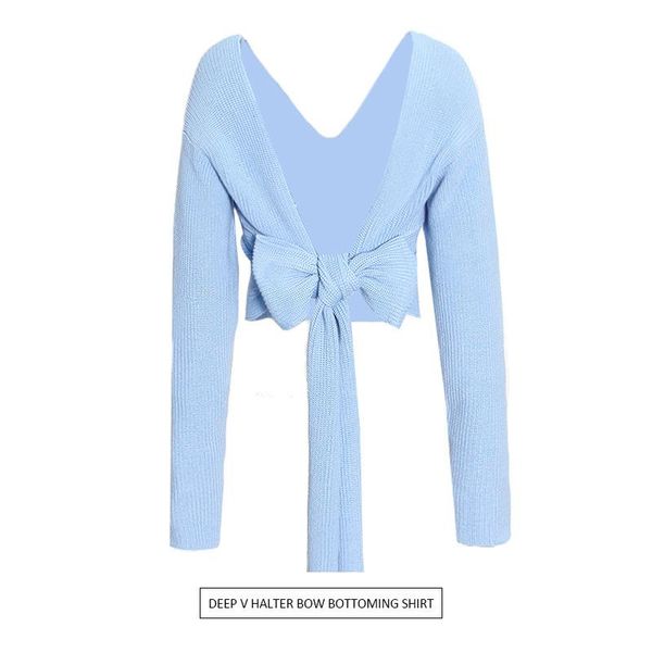 women's sweaters bow with brief paragraph sweater v-neck of fund 2021 autumn winters is pure color contracted commuter knitwear, White;black
women's sweaters bow with brief paragraph sweater v-neck of fund 2021 autumn winters is pure color contracted commuter knitwear, White;black