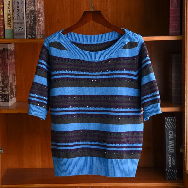 men's t-shirts 2021 spring female high-quality brand 92% cashmere knit chic stripe short sleeves t b667, White;black
men's t-shirts 2021 spring female high-quality brand 92% cashmere knit chic stripe short sleeves t b667, White;black