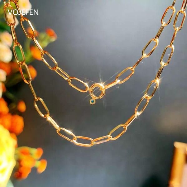 fine jewelry women chain necklace, 18k real gold paperclip link necklaces with sapphire clasp chains, Silver
fine jewelry women chain necklace, 18k real gold paperclip link necklaces with sapphire clasp chains, Silver
